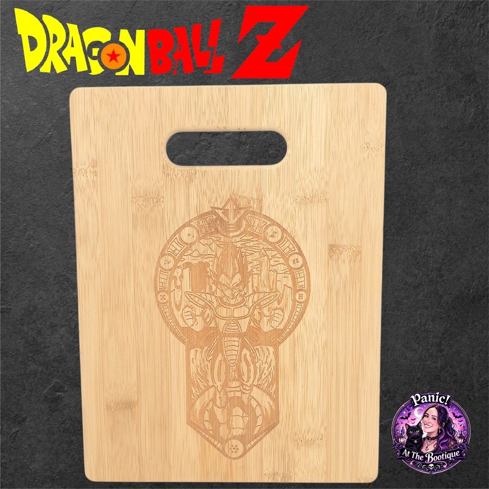 Totally Bamboo Dragon Ball Z Vegeta Cutting Board Wood Anime Saiyan‎ Gift 11x8.5